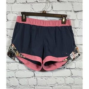 Roxy Pink and Navy Women's Athletic Shorts
